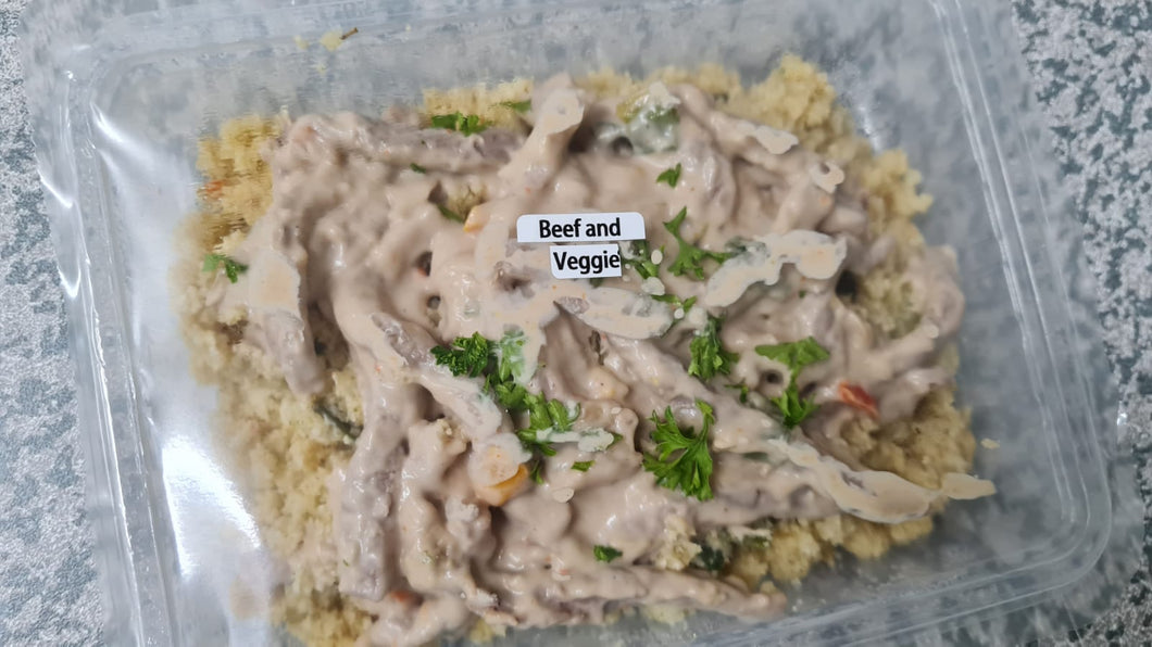 LC Beef Stroganoff  with Cauliflower Rice & seasonal veggie